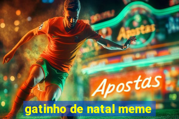 gatinho de natal meme